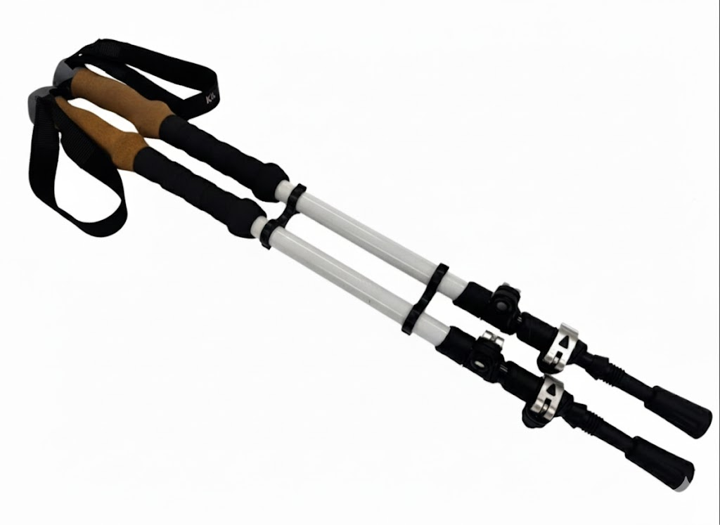 Adjustable Carbon Trekking Poles with Cork Handle