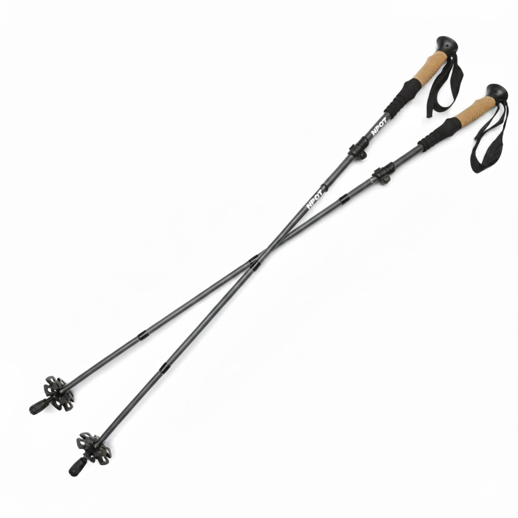 NPOT 7075 Aluminum Z Folding Trekking Poles
